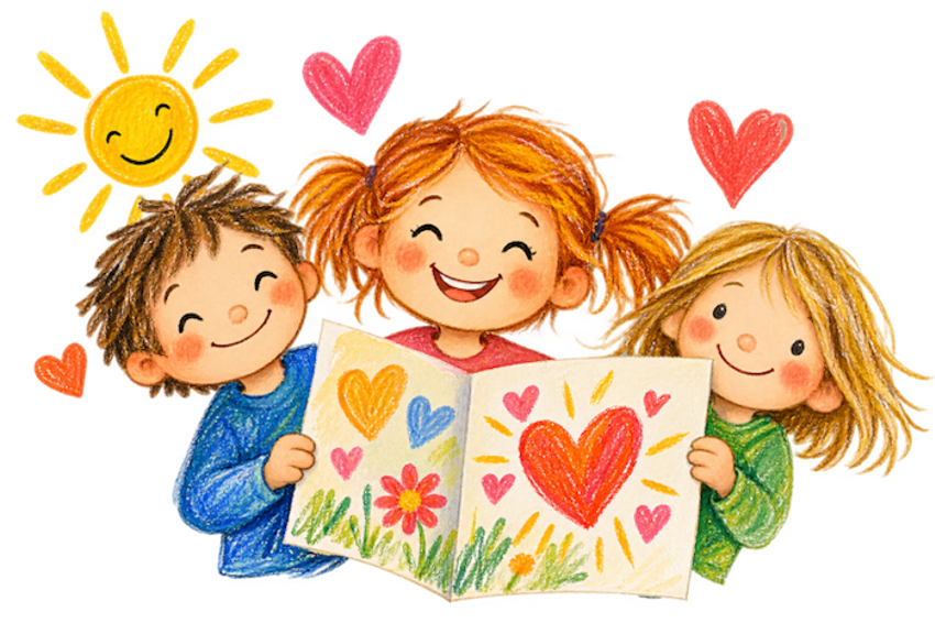 Kinder Mit Karte
