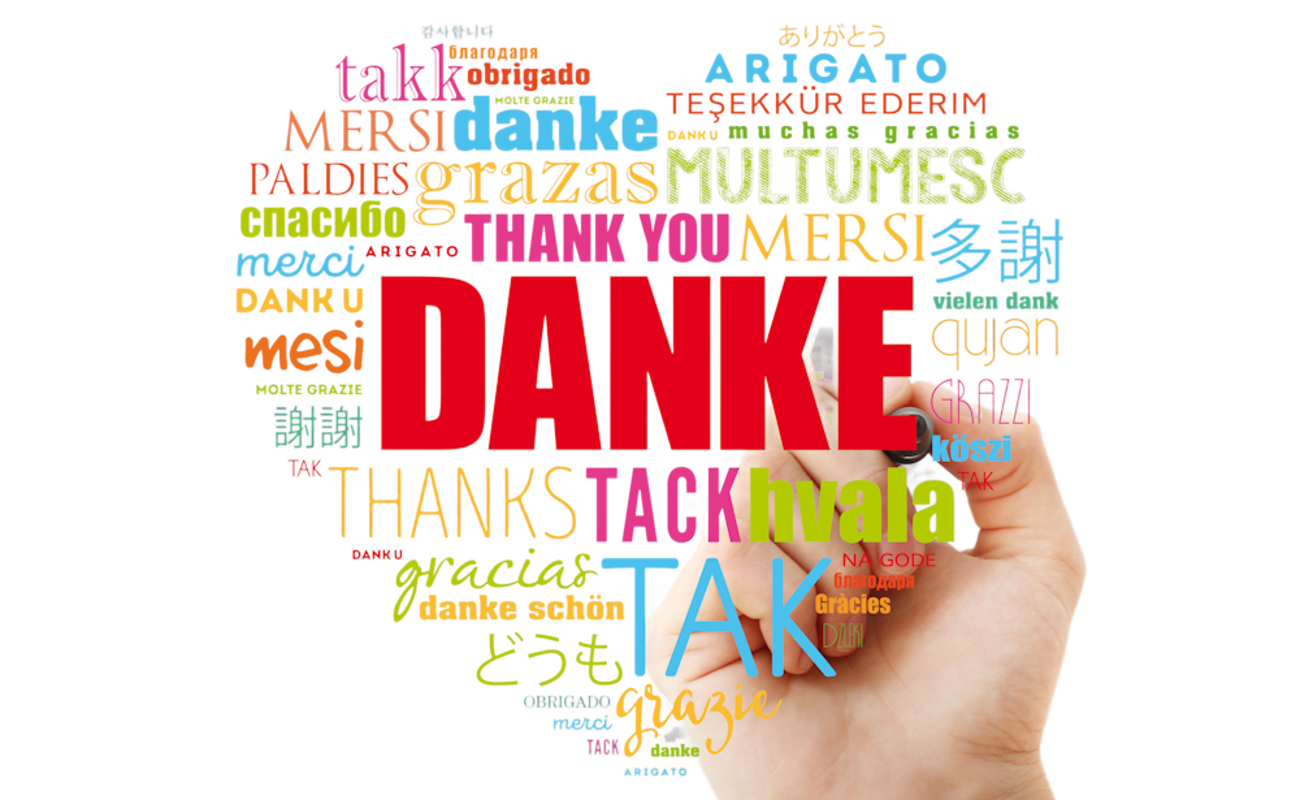 Dankeschoen Herzform